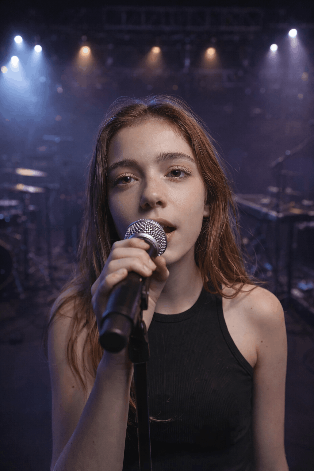 Dramatic Photo of Kyra in her new music video